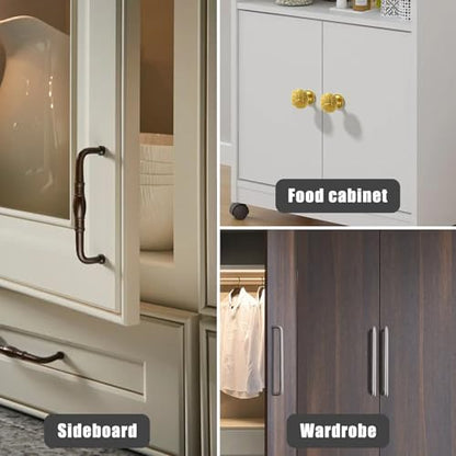 110-Degree Cabinet Door Hinges - Replacement for Blum Compact 33 Self-Closing Hinges, Adjustable Screw-On Design for Open-Side/Standard Cabinets, Soft-Close Durable Steel (Sliver, 4 Pack) - size: 4 Pack