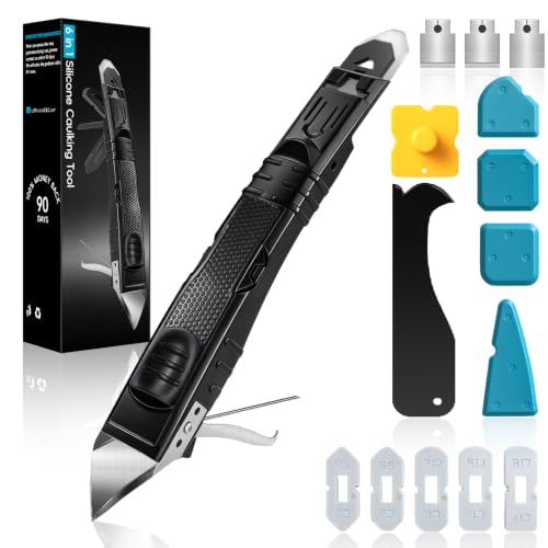 5‑in‑1 Caulking Tool, Silicone Caulking Tool & Caulk Remover Tool Kit
