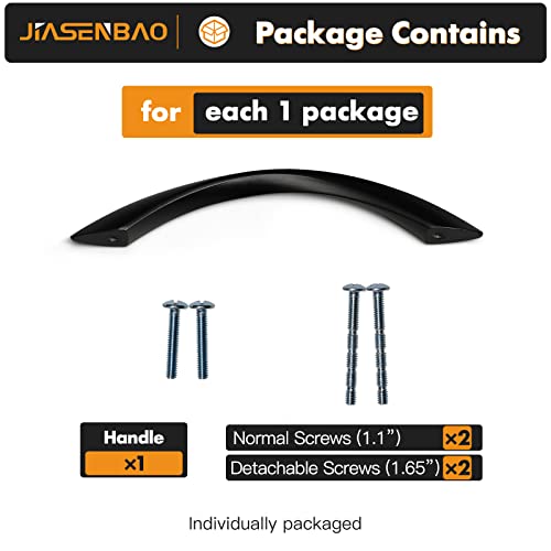 Black Cabinet Pulls 5 Inch Arch Twisted Matte Black Handles Drawer Kitchen Cupboard Bathroom Dresser Cabinet Hardware Zinc Alloy 5 Pack - color: Black, size: 5 Inch Hole Centers
