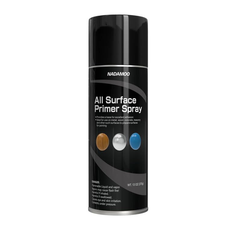NADAMOO All Surface Primer Spray, Matte Black One-Part Epoxy Primer, 1 Can - color: Black, style: Pack of 1