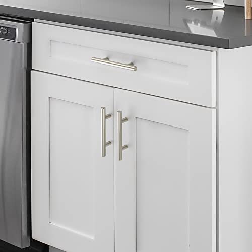 Brushed Nickel Cabinet Handles Drawer Pulls 3 Inch CC 10 Pack - color: Brushed Nickel T-Shaped, size: 3" Hole Center