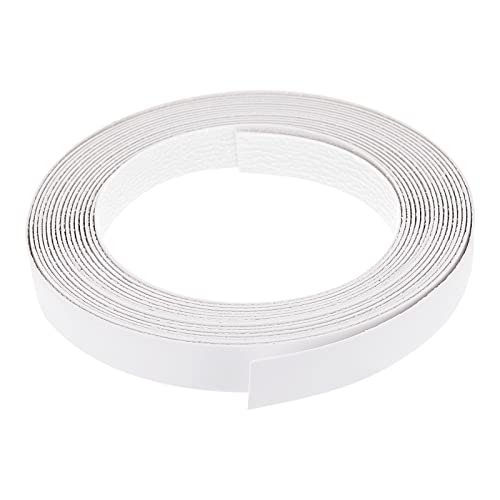 uxcell Edge Banding, 3/4 inch x 24.6ft Pre-Glued White Veneer Edging Iron-on Flexible Edge Banding for Cabinet Repair Furniture Restoration - size: 3/4 Inch x 24.6ft