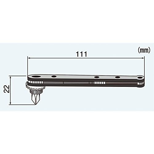 Engineer DR-55 Low Profile Right Angled Ratchet Screwdriver