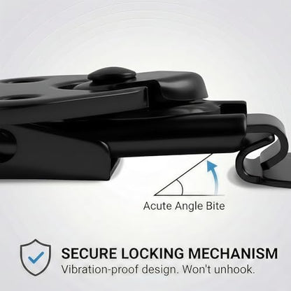 2 Pcs Butterfly Twist Latch, Small, Black, Iron, 1.61" X 1.52" - size: Electrophoretic-Plated Iron