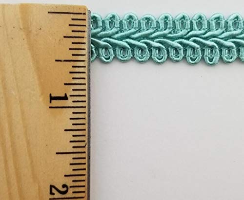1/2" Chinese French Braid Gimp Trimming - 10 Continuous Yards - Many Colors! (Aqua) - color: Aqua
