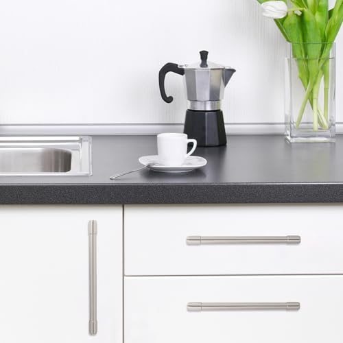 10 Pack 10 Inch(254mm) Cabinet Pulls Brushed Satin Nickel Kitchen Cabinet Pulls Alloy Drawer Pulls Solid Cabinet Hardware - color: Brushed Satin Nickel, size: 10'' Hole Center(254mm)
