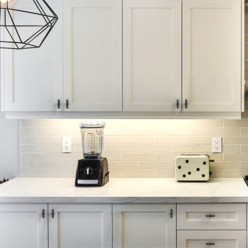 Asidrama 10 Pack Matte Black Kitchen Cabinet Knobs - color: Matte Black, size: Single Hole Knob