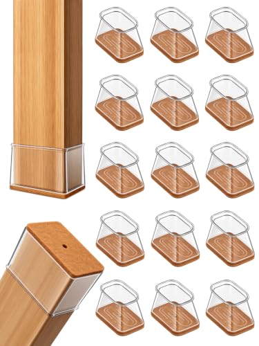 Chair Leg Floor Protectors Rectangle Caps Covers Furniture Pads - size: X-Large