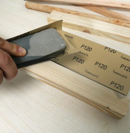 30Pcs 9 x 3.6 Inchs 120 Grit Wet and Dry Handmade Universal Sanding Sheets, Suitable for Woodworking Furniture/Automobiles/Metal/Lacquer Polishing Sandpaper - style: 120 Grit