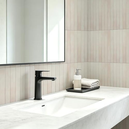 WOWSTAR 10-Sheet Thickened White Peel and Stick Backsplash for Kitchen, Back Splashes Stick on Tile, Waterproof Wall Tiles - color: Pinkish White
