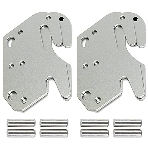 4 PCS Universal Wood Bed Rail Hook Plates for Beds Frame Bracket Headboard - color: 4 PCS