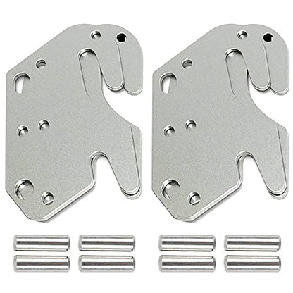 4 PCS Universal Wood Bed Rail Hook Plates for Beds Frame Bracket Headboard - color: 4 PCS