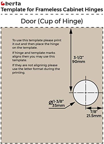 Berta 6-Pack Inset Soft Close Frameless Hinges, 110 Degree 6-Ways 3-Cam Adjustment Concealed Kitchen Cabinet Hinges - size: 6