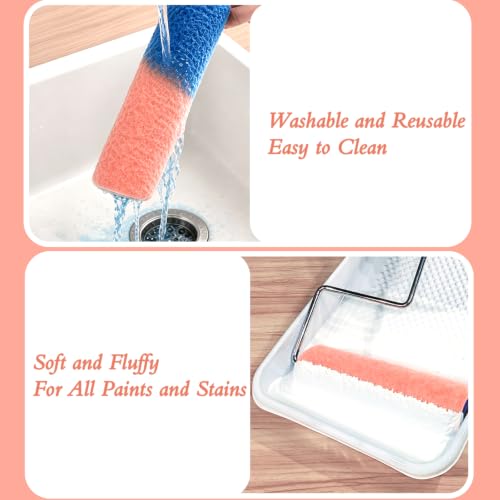 King Origin Paint Roller Covers, 3 Pack, 9 Inch 3/8" Nap - size: 3 PCS, 9-Inch