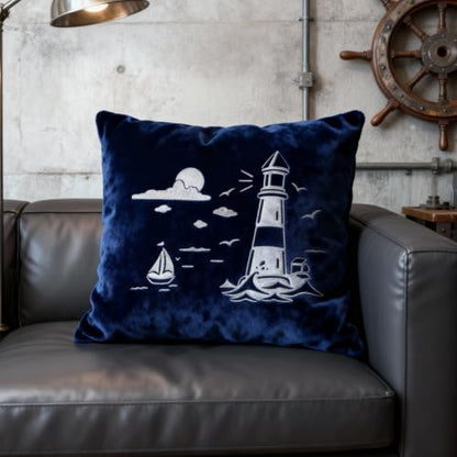TIAMECH A4 Reusable Lighthouse Sea Sail Stencil for Painting - style: Lighthouse Sea Sail