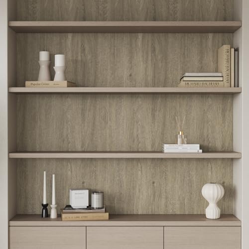 VaryPaper Oak Wood Contact Paper Peel and Stick Light Brown Wood Wallpaper for Cabinets Waterproof Wood Grain Vinyl Wrap for Countertops Furniture Desk Self Adhesive Wood Look Wall Paper 15.7''x78.7''