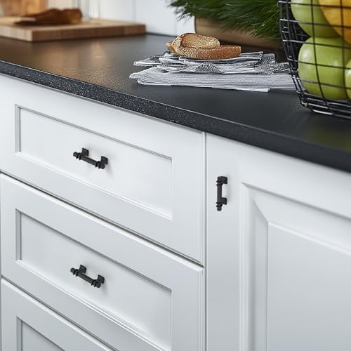 HOME EDIT Matte Black Pulls Cabinet Handles 2-1/2 Inch 10 Pack - color: Matt Black, size: 2-1/2 In Hole Center