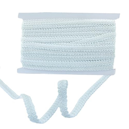 Gimp Braid Trim, White, 1/2 Inch, 14 Yards - color: White