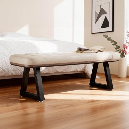 14 '' Trapezoid Metal Table Legs, Heavy Duty Replacement Furniture Feets for DIY Coffee Tables, Bench, Cabinet, Stool, Night Stands, Sofa, (H16 x W11.8, Set of 2) - color: Trapezoid, size: 14 IN