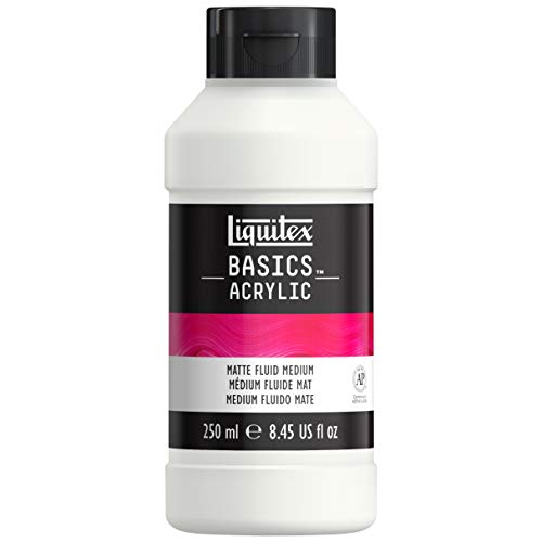Liquitex BASICS Matte Fluid Medium, 250ml (8.4oz) Bottle - style: Matte Fluid Medium