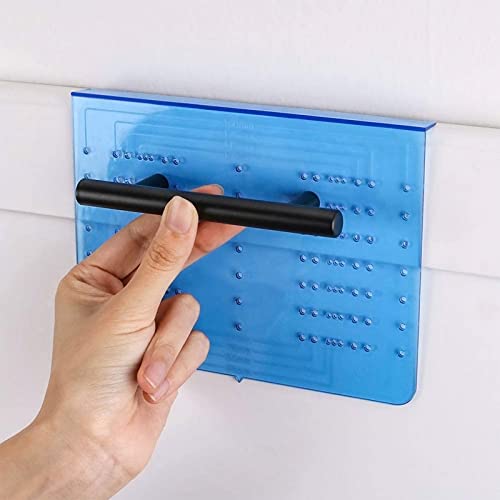 homdiy 1 Pack Drill Mounting Template for Kitchen Cabinet Pulls - color: Blue, size: Multi-Size