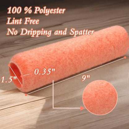 King Origin Paint Roller Covers, 18 Pack, 9 Inch Paint Roller - size: 18 PCS, 9-Inch