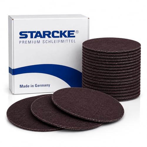 STARCKE Premium 6 Inch Non Woven Surface Conditioning Discs - for Dry Sanding Countertops, Auto Body Repair, Marine, Paint, Plastics, Metal and Fiberglass (50 Pack, Maroon - Very Fine) - color: Very Fine, size: 50 Pack