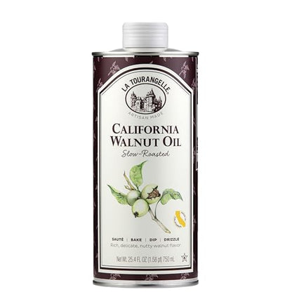 La Tourangelle Roasted Walnut Oil, for Cooking, Baking & Beauty, 25.4 fl oz - size: 25.4 Fl Oz