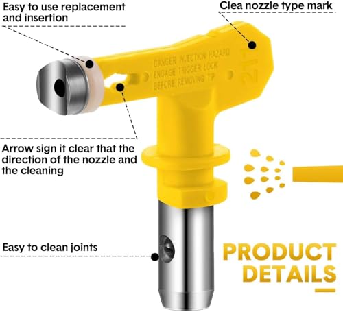 Reversible Airless Spray Tips for Airless Paint Sprayer (211) - size: 211