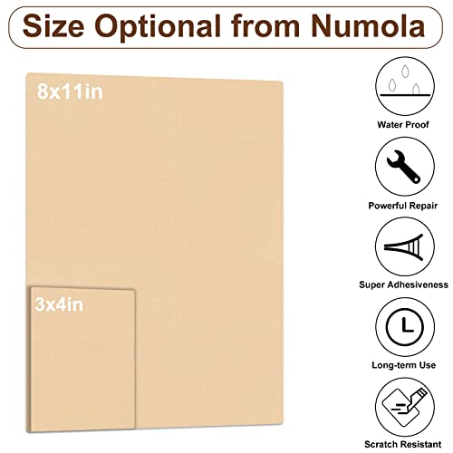 Numola Leather Repair Patch, 8×11 Inch Self-Adhesive Vanilla Cream - color: Vanilla Cream, size: 8×11inch