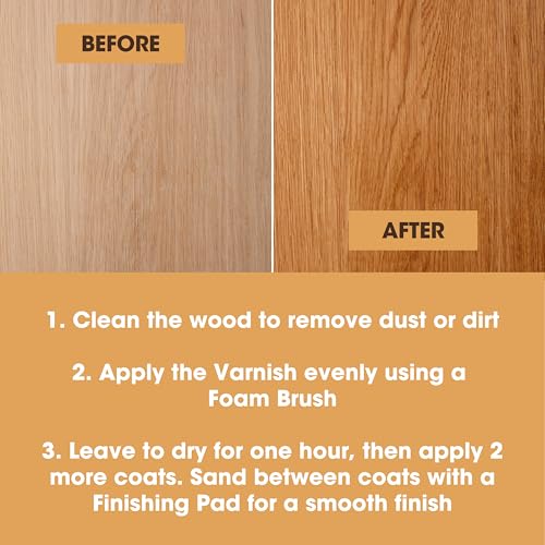Furniture Clinic Wood Varnish, Polyurethane Waterproof Coating, Gloss - color: Gloss, size: 17 fl oz