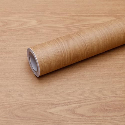 Wood Grain Contact Paper Peel and Stick Wallpaper Self Adhesive Wall Paper for Furniture Countertop Drawer Shelf Liner Cabinet Waterproof Easy to Clean11.8" X 78.7" - color: Teak, size: 11.8"W x 78.7"L