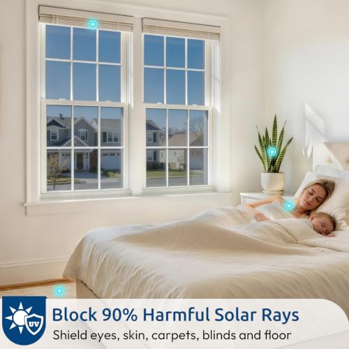 rabbitgoo Window Privacy Film One Way, 17.5" x 78.7", Silver - color: Silver, size: 17.5" x 78.7"