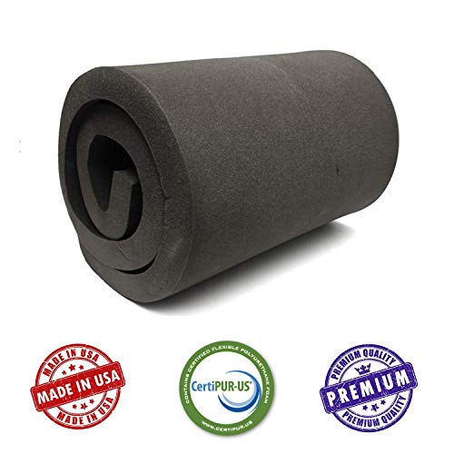 AKTRADING CO. 3" H X 30" W X 72" L CertiPUR-US Certified Rubber Foam Sheet Cushion (Seat Replacement, Upholstery Sheet, Foam Padding, Acoustic Foam Sheet) - size: 3" H X 30" W X 72" L