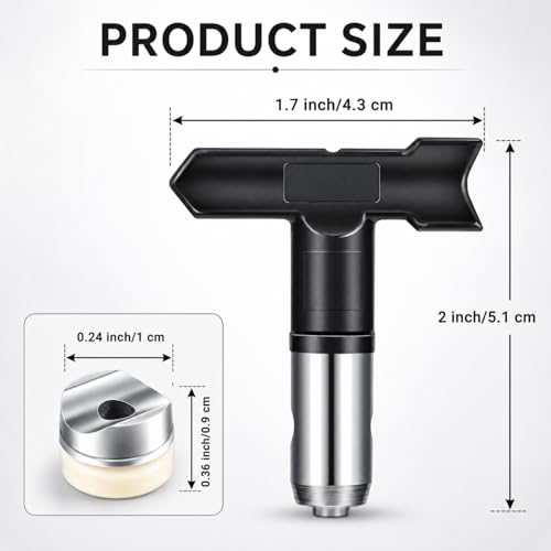 12 pcs Reversible Airless Spray Tips Set for Airless Paint Sprayer,for Wall Fence Deck Cabinet and Guns House Painting