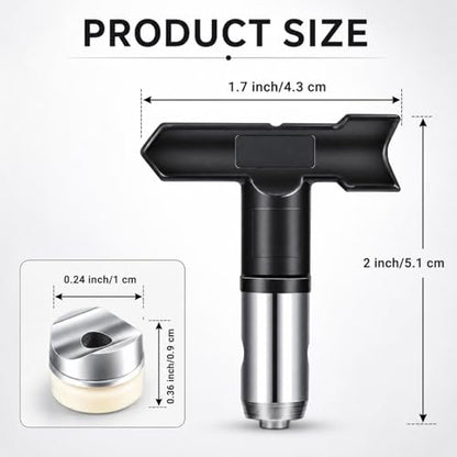 12 pcs Reversible Airless Spray Tips Set for Airless Paint Sprayer,for Wall Fence Deck Cabinet and Guns House Painting