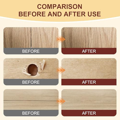 Wood Filler, Wood Putty, 2 Pack Natural Water-Based Wood Repair Kit - color: Natural