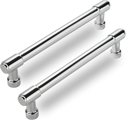 10 Pack Polished Chrome Cabinet Pulls,4 Inch(102mm) Hole Centers Cabinet Handles Kitchen Hardware for Cabinets and Drawer - color: Polished Chrome, size: 4"(102mm) hole center