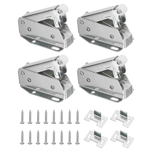 PATIKIL Automatic Spring Latch 4 Pcs with Screws for Cabinet/Drawer