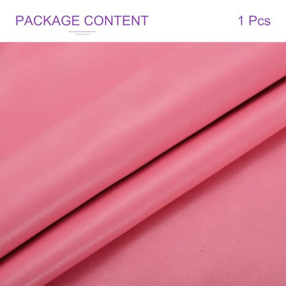 DMiotech 1 Pack 14 Inch x 53 Inch Faux Leather Sheet Furniture Cover Napa Skin Rose Red PU Leather Roll for Handmade DIY Craft Projects - color: Rose Red