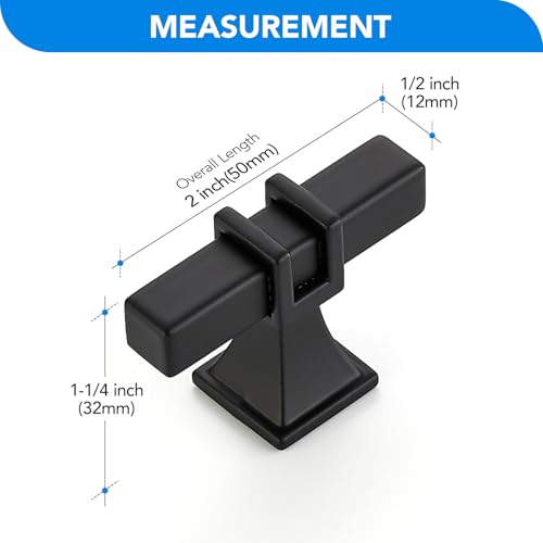 HOME EDIT Matte Black Pulls Cabinet Handles Single Hole 10 Pack - color: Matt Black, size: Single Hole