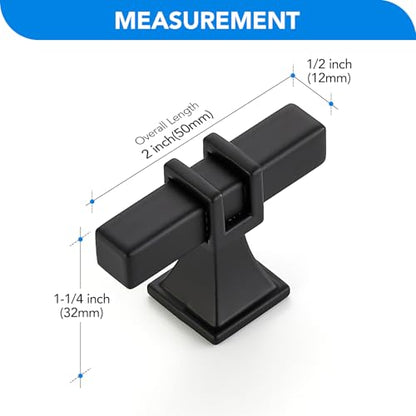 HOME EDIT Matte Black Pulls Cabinet Handles Single Hole 10 Pack - color: Matt Black, size: Single Hole