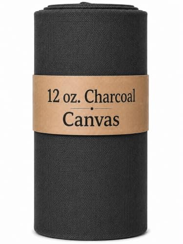 Sedona Designz Charcoal Cotton Duck Canvas 12oz - 62" Wide Fabric by The Yard - Heavy Duty, Durable for Upholstery, Crafts, and Home Décor - color: Charcoal, size: 10 Yards