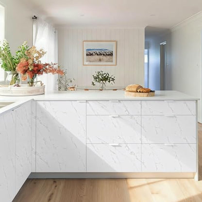 Marble Countertop Contact Paper 15.7'' x 100'' - Peel and Stick Wallpaper - size: 15.7" x 100"