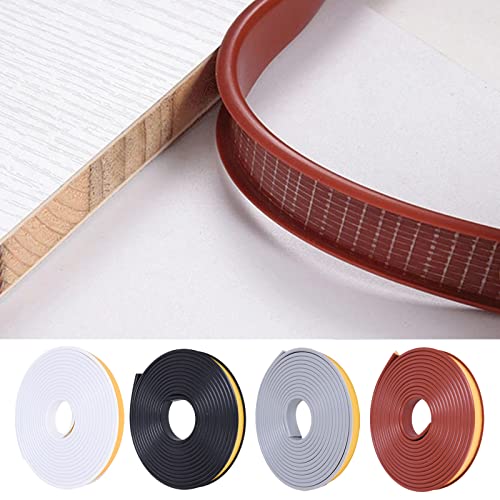 U-Shape Edge Banding, 16.4ft Self Adhesive Veneer Edging,TPE Flexible Furniture Edge Protector for Cabinet Repair Furniture Restoration (9MM, Black) - size: 9MM, style: Black