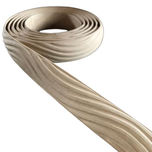 WoodUBend Pack of Two Wavy Trims TR719 208x3x0.6 cm Heat Bendable & Flexible Wood Trims - DIY Craft, Furniture & Home Decor - Easy to Apply & Paint - Versatile, Reusable & Durable - size: Pack of 2 (3x208x0.6 cm)