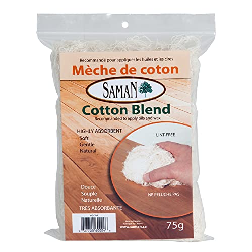 SamaN Oil Applicator Cotton Blend Pad 60-004 – Lint Free Fabric – 75 g - style: Oil Applicator