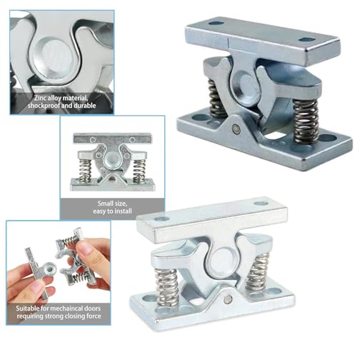 Heavy RV Door Holder Zinc Alloy Trailer Door Latch, Spring Loaded Double Roller Catch Easy Lock Stop for Trailers, Boats, Garage, Cabinets & Home Use with Screws (1 Pcs) - style: 1 Pcs