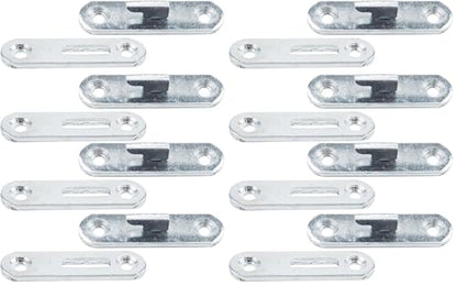 Antrader 3-Inch Bed Rail Fasteners,Wood Bed Rail Connecting Fittings Zinc Round Bed Hook Set of 4 (Pack of 2) - size: 2.95 Inch Long (Pack of 2)
