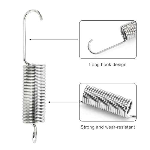 3-1/2 inch Total Length Recliner Sofa Chair Tension Springs | 4 PCS - size: 3-1/2 Inch